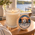 Murray Lake Candle Co.| 10oz. Textured Glass Candle| Tastes Like Saturday Morning