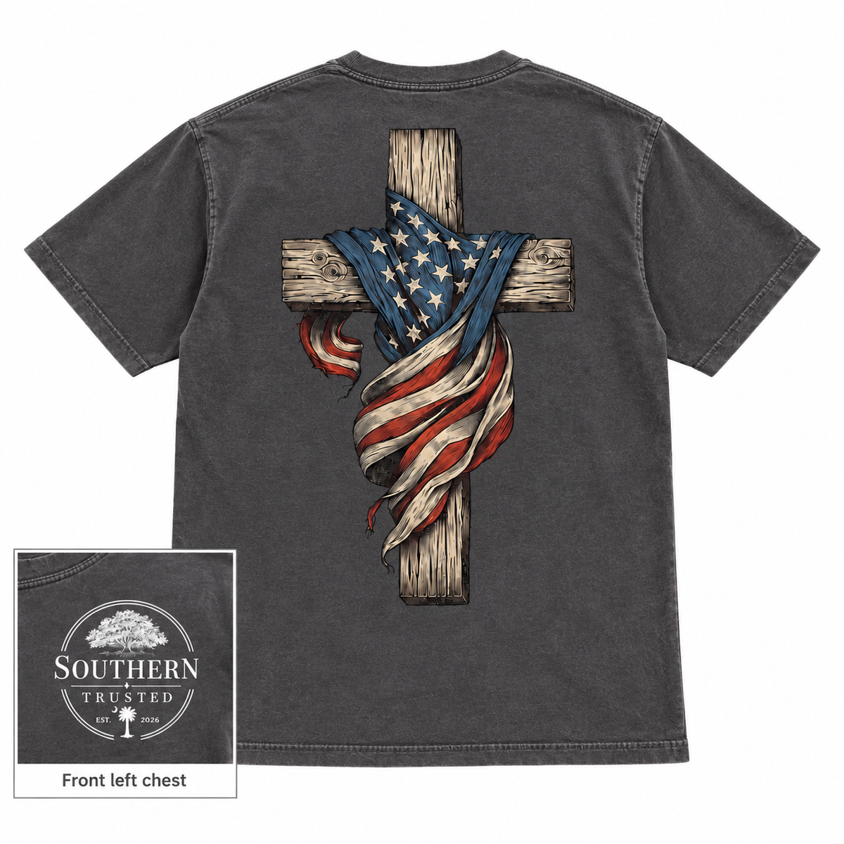 Southern Trusted Trusted Cross Tee- Comfort Colors